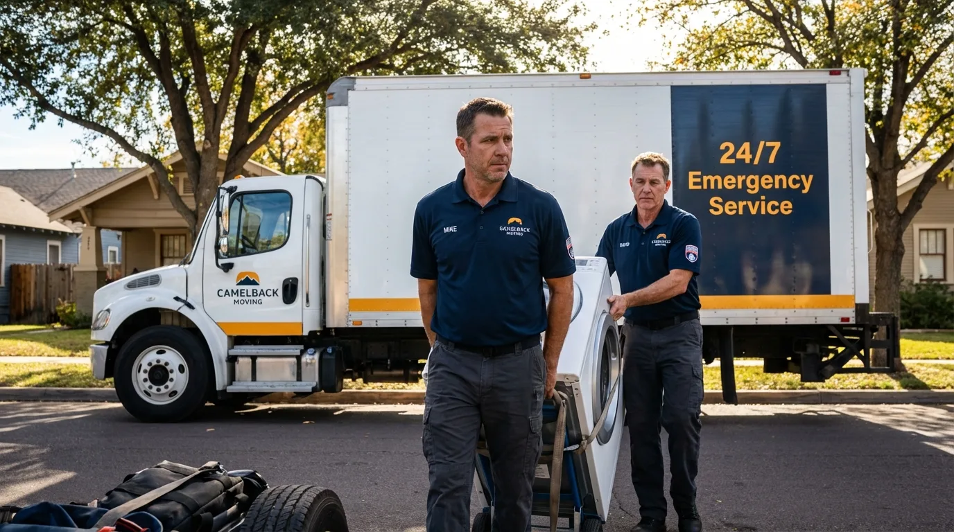 CamelBack Moving crew loading furniture in North Palm Beach, FL